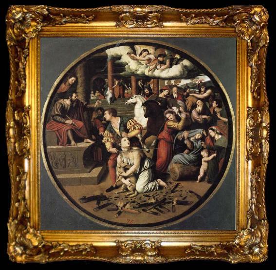 framed  Juan Vicente Masip The Martyrdom of St.Agnes, ta009-2